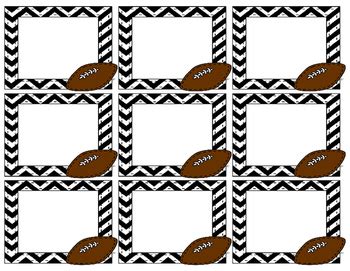 nfl label|free printable football tags.